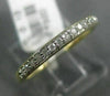 ESTATE .10CT DIAMOND 14KT YELLOW GOLD 3D CLASSIC ROUND WEDDING ANNIVERSARY RING