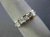 ESTATE WIDE .85CT DIAMOND 14KT TWO TONE GOLD WEDDING ANNIVERSARY LOVE RING #7007