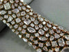 GIA WIDE & LONG 33.81CT PINK DIAMOND 18K ROSE GOLD 3D MULTI ROW TENNIS BRACELET