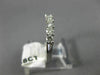 ESTATE .40CT DIAMOND 14KT WHITE GOLD 3D CLASSIC 6 STONE ANNIVERSARY RING #19189