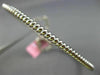 ESTATE WIDE .22CT DIAMOND 14K WHITE GOLD 3D FLEXIBLE FLOWER LOVE BANGLE BRACELET