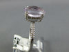3.84CT DIAMOND & AAA LIGHT AMETHYST 14KT WHITE GOLD OVAL & ROUND FRIENDSHIP RING
