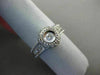 ESTATE .25CT OLD MINE DIAMOND 18KT WHITE GOLD FILIGREE MILGRAIN ENGAGEMENT RING