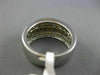 ESTATE WIDE 1.15CT DIAMOND & YELLOW SAPPHIRE 18KT TWO TONE GOLD ANNIVERSARY RING