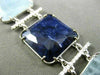 ESTATE WIDE & LONG 1.45CT DIAMOND & MULTI GEM 14KT WHITE GOLD 3D SQUARE BRACELET
