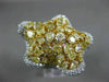 GIA EXTRA LARGE 7.95CT WHITE & FANCY YELLOW DIAMOND 18K 2 TONE GOLD 3D STAR RING