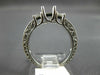 ESTATE .51CT DIAMOND 14KT WHITE GOLD 3D LUCIDA SEMI MOUNT ENGAGEMENT RING #23798