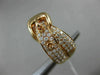 ESTATE WIDE 1.34CT ROUND DIAMOND 18KT ROSE GOLD 3D MULTI ROW BELT FUN RING VVS