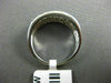 ESTATE WIDE .20CT DIAMOND 14KT WHITE GOLD 3D 3 ROW SHARE PRONG ANNIVERSARY RING