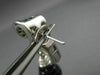 ESTATE LARGE 34.30CT DIAMOND & AAA SAPPHIRE 18KT WHITE GOLD 3D HANGING EARRINGS