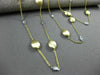 ESTATE LONG 1.20CT DIAMOND 14K WHITE & YELLOW GOLD OVAL BY THE YARD FUN NECKLACE