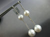 EXTRA LARGE 2.3CT DIAMOND & AAA SOUTH SEA PEARL 14KT WHITE GOLD ETOILE EARRINGS