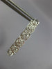 1.11CT DIAMOND 18KT WHITE GOLD FILIGREE SQUARE INSIDE OUT HOOP HANGING EARRINGS