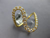LARGE .79CT DIAMOND 18KT YELLOW GOLD 3D GRADUATING JOURNEY DOUBLE WAVE FUN RING