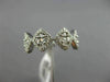 ESTATE LARGE .76CT DIAMOND 18K WHITE GOLD CLUSTER SQUARE SEMI ETERNITY LOVE RING