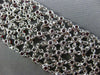 ESTATE LARGE 38.47CT DIAMOND & AAA RUBY 18K WHITE GOLD MULTI ROW TENNIS BRACELET
