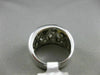 ESTATE WIDE .55CT DIAMOND 14KT WHITE GOLD AAA MOTHER OF PEARL CRISS CROSS RING