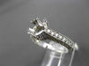 ESTATE .70CT DIAMOND 14K WHITE GOLD 3D FILIGREE SEMI MOUNT ENGAGEMENT RING 19360