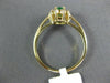 ESTATE .45CT DIAMOND & AAA EMERALD 14KT YELLOW GOLD 3D OVAL FLOWER RING #21761