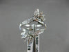 ESTATE .60CT DIAMOND 14K WHITE GOLD 3D FILIGREE "V" SHAPE ENGAGEMENT RING #21168