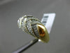 ESTATE WIDE 1CT DIAMOND 14KT YELLOW GOLD CRISS CROSS MILGRAIN ANNIVERSARY RING