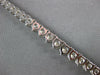 14.94CT DIAMOND 18KT WHITE GOLD THREE PRONG ETERNITY GRADUATING TENNIS NECKLACE