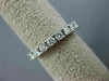 ESTATE .53CT DIAMOND 14KT WHITE GOLD SEMI ETERNITY WEDDING ANNIVERSARY RING #362
