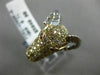 ESTATE 1.8CT FANCY COLOR DIAMOND & AAA RUBY 18k WHITE & ROSE GOLD HAPPY RAM RING