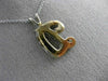 .30CT ROUND DIAMOND 14K TWO TONE GOLD CLASSIC SCRIPT "D" INITIAL PENDANT #20642
