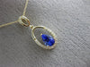 ESTATE .52CT DIAMOND & AAA TANZANITE 14KT YELLOW GOLD CLASSIC TEAR DROP PENDANT