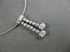 ESTATE .60CT DIAMOND 18KT WHITE GOLD 3D BEZEL JOURNEY SOLITARE FLOATING PENDANT
