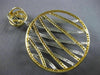 EXTRA LARGE 4.21CT WHITE & FANCY YELLOW DIAMOND 18K 2 TONE GOLD CIRCULAR PENDANT