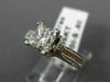 ESTATE GIA LARGE 1.71CT DIAMOND 14KT WHITE GOLD MILGRAIN ENGAGEMENT RING #25786