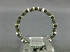 ESTATE .83CT DIAMOND 18KT WHITE GOLD 3D ROUND FILIGREE ETERNITY ANNIVERSARY RING
