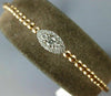 .28CT DIAMOND 18K WHITE & ROSE GOLD 3D MARQUISE CLUSTER FLEXIBLE BANGLE BRACELET