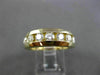 ESTATE 1.10CT DIAMOND 14K YELLOW GOLD 7 STONE CHANNEL ETOILE WEDDING RING #21027