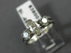 ANTIQUE WIDE .95CT MARQUISE & ROUND DIAMOND 14K WHITE GOLD ENGAGEMENT RING 18478