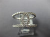 ESTATE WIDE .45CT DIAMOND 18KT WHITE GOLD 3D CLASSIC LOVE KNOT FUN RING