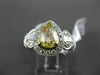 ESTATE 1.87CT FANCY YELLOW DIAMOND 18K TWO TONE GOLD 3D FILIGREE ENGAGEMENT RING