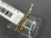 ESTATE .19CT DIAMOND 14KT ROSE GOLD CURVE SEMI ETERNITY WEDDING ANNIVERSARY RING