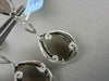 ESTATE PEAR 15.4CT AAA SMOKY TOPAZ & DIAMOND 18KT W GOLD DROP EARRINGS AMAZING!