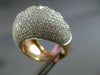 ESTATE EXTRA LARGE 2.53CT DIAMOND 18KT WHITE & ROSE GOLD OPEN FILIGREE DOME RING