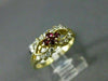 ANTIQUE .50CT DIAMOND & AAA RUBY 14KT YELLOW GOLD LOVE KNOT FILIGREE RING #21314