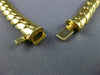 ESTATE .87CT DIAMOND 18K TWO TONE GOLD SOLITAIRE CUBAN SOLID LINK NECKLACE #1820