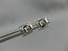 ESTATE 1.12CT DIAMOND SQUARE PRINCESS 14KT WHITE GOLD SCREW BACK EARRINGS #15743