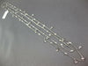 EXTRA LONG 2.20CT DIAMOND 14K WHITE GOLD 3D BY THE YARD CHANDELIER LOVE NECKLACE