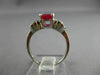 ESTATE 1.87CT DIAMOND & AAA RUBY 14KT WHITE GOLD ENGAGEMENT RING #26447