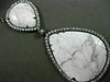 ESTATE LARGE 1.49CT DIAMOND & WHITE ONYX 14KT WHITE & BLACK GOLD 3D NECKLACE