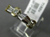 ESTATE .68CT ROUND & BAGUETTE DIAMOND 14K TWO TONE GOLD WEDDING ANNIVERSARY RING