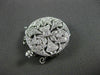 ANTIQUE .31CT DIAMOND 18KT WHITE GOLD ROUND FILIGREE PEARL LOCK AMAZING!! #11716